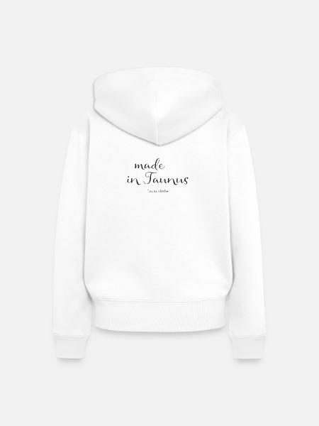 made in Taunus - Frauen Premium Bio Zip Hoodie - Weiß