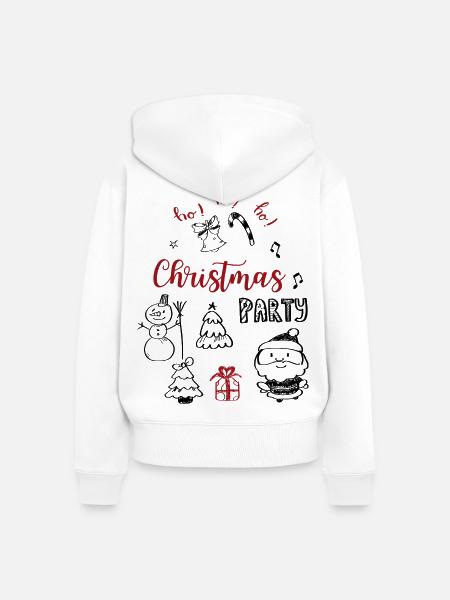 Christmas Party - Frauen Premium Bio Zip Hoodie - Weiß