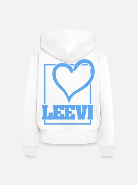 JGA Leevi - Frauen Premium Bio Zip Hoodie - Weiß