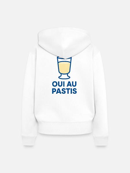 O.u.i bei Pastis - Marseille - 13 - Frauen Premium Bio Zip Hoodie - Weiß