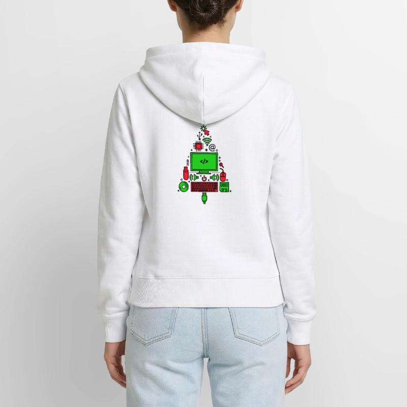 Code Computer Code Debug Skripting Programmierer Frauen Premium Bio Zip Hoodie