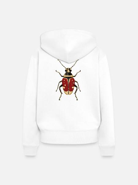 Maikäfer Süßer Hirschkäfer Nashornkäfer Insekten - Frauen Premium Bio Zip Hoodie - Weiß
