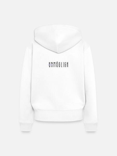 unmöglich - Frauen Premium Bio Zip Hoodie - Weiß