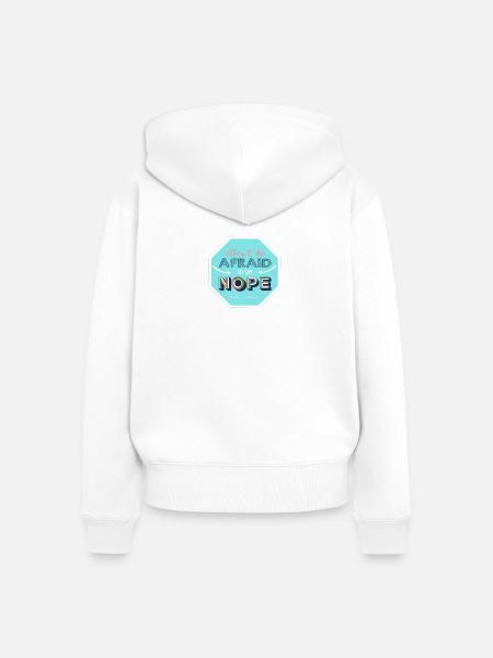 Nope-Design - Frauen Premium Bio Zip Hoodie - Weiß