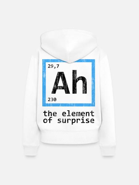 Element der Überraschung Shirt - Frauen Premium Bio Zip Hoodie - Weiß