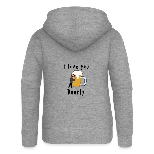 I-love-you-beerly - Women's Premium Hooded Jacket