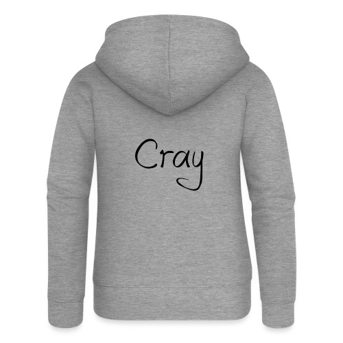 Cray Black Schrifft - Frauen Premium Kapuzenjacke