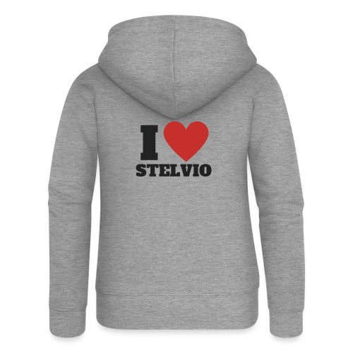 I LOVE STELVIO - Felpa con zip premium da donna