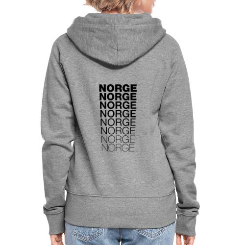 Norge Norge Norge Norge Norge Norge - Premium hettejakke for kvinner