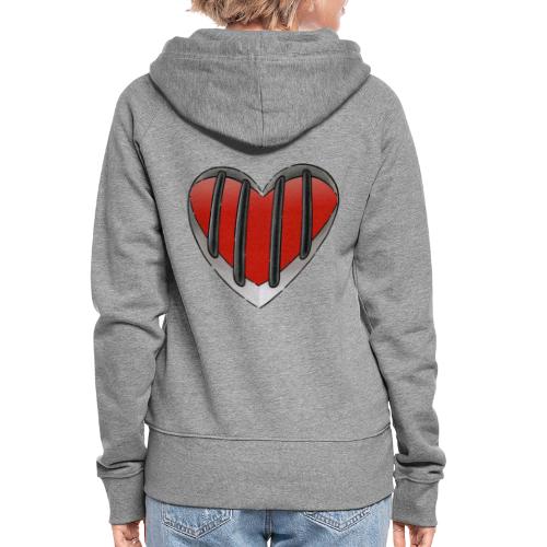Love Heart Coming Out - Frauen Premium Kapuzenjacke