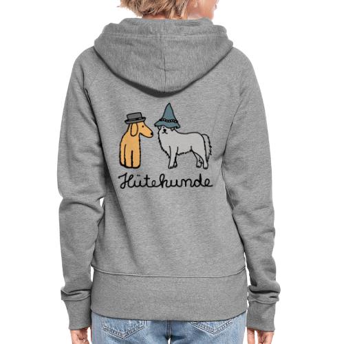Huetehunde Hütehund Hunde mit Hut - Frauen Premium Kapuzenjacke