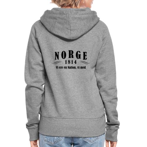 Norge 1814 - Premium hettejakke for kvinner