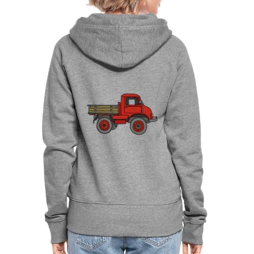 Roter Lastwagen, LKW, Laster - Frauen Premium Kapuzenjacke