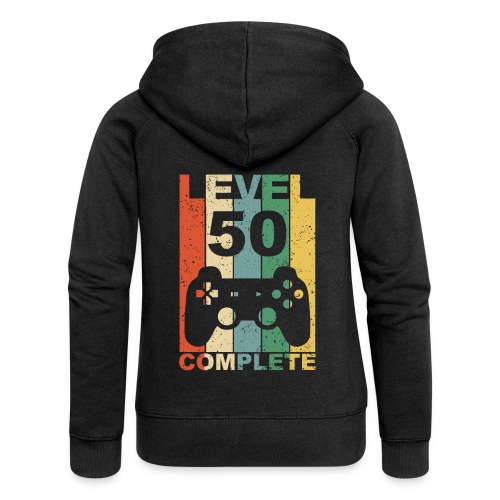 50. Geburtstag 50 Jahre Level Complete Gamer - Frauen Premium Kapuzenjacke