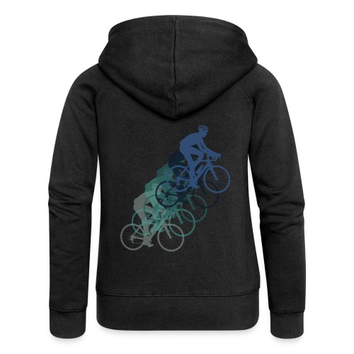 Fahrradfahrer Fahrrad Bike Biker Mtb Geschenkidee - Frauen Premium Kapuzenjacke
