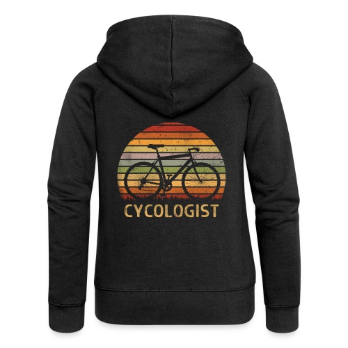 Cycologist Fahrradfahrer Fahrrad Retro - Frauen Premium Kapuzenjacke