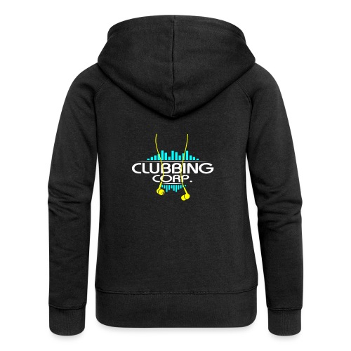 Clubbing Corp. by Florian VIRIOT - Rozpinana bluza damska z kapturem Premium