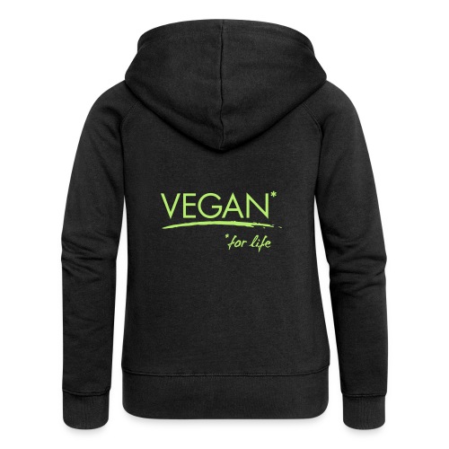 vegan for life 1c - Frauen Premium Kapuzenjacke