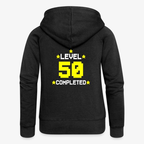 Level 50 Completed 50 Jahre - Frauen Premium Kapuzenjacke