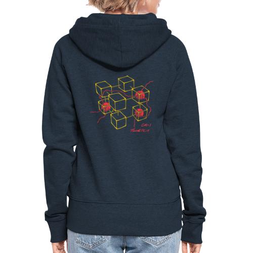 Connection Machine CM-1 Feynman t-shirt logo - Women's Premium Hooded Jacket