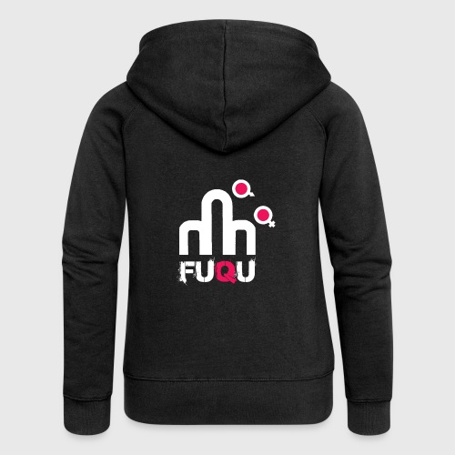 T-shirt FUQU logo colore bianco - Felpa con zip premium da donna
