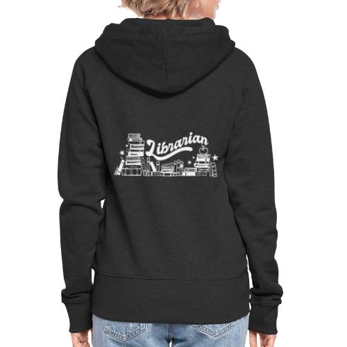 0323 Funny design Librarian Librarian - Women's Premium Hooded Jacket