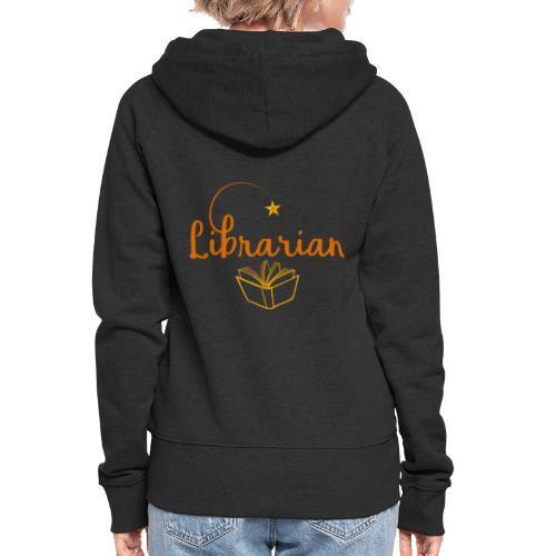 0327 Librarian Librarian Library Book - Women's Premium Hooded Jacket