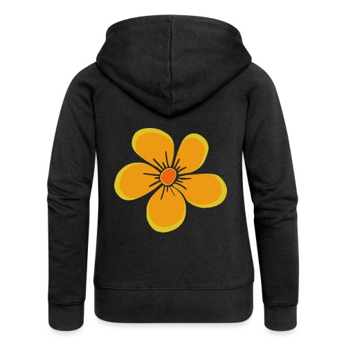 Blume gelb, Blüte, floral, Blumenmotiv, blumig - Frauen Premium Kapuzenjacke