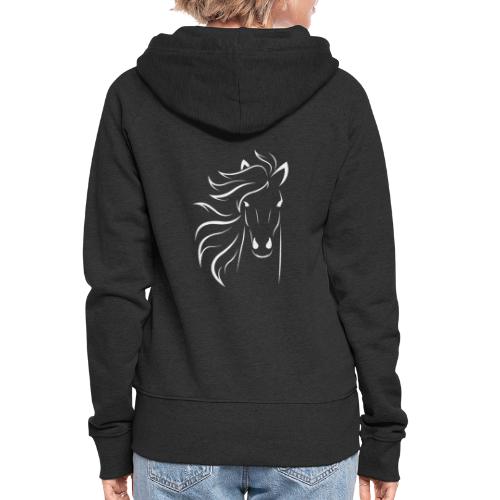 pferd silhouette - Frauen Premium Kapuzenjacke