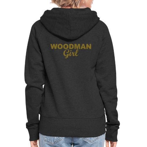 WOODMAN Girl, gold - Frauen Premium Kapuzenjacke