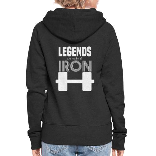Legends are made of Iron - Women's Premium Hooded Jacket