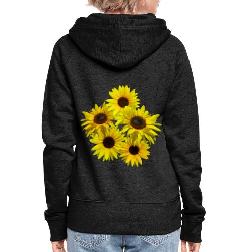 Sonnenblumenstrauss, Sonnenblume, Sonnenblumen - Frauen Premium Kapuzenjacke