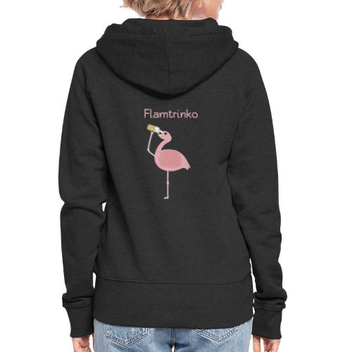 Flamtrinko Flamingo Bier Party Fun - Frauen Premium Kapuzenjacke