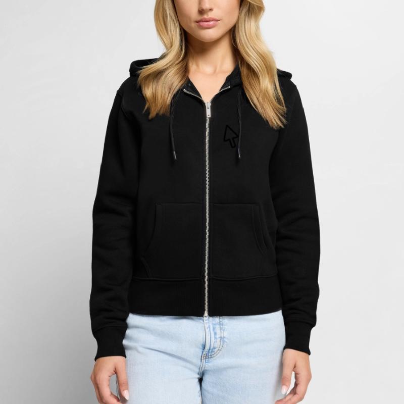 Mouse pointer mouse computer gift for gamers Women's Premium Organic Zip Hoodie