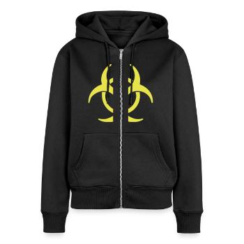 BIOHAZARD - Women's Premium Organic Zip Hoodie - black - Front - Julia (174cm)