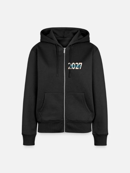 Fachabitur 2027 Fachabi - Frauen Premium Bio Zip Hoodie - Schwarz