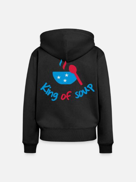 kochen - Frauen Premium Bio Zip Hoodie - Schwarz