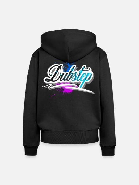 Dubstep - Frauen Premium Bio Zip Hoodie - Schwarz