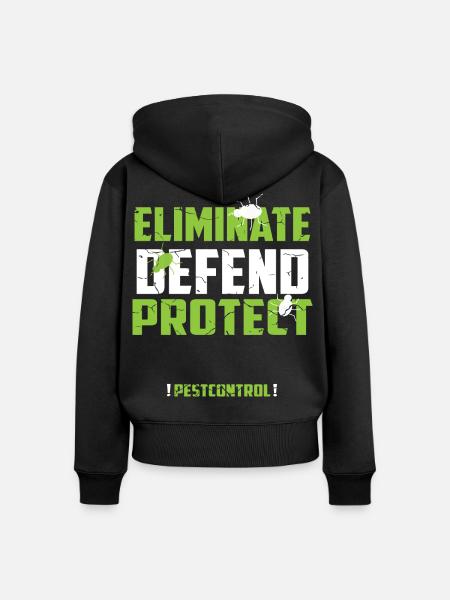 Kammerjäger - Frauen Premium Bio Zip Hoodie - Schwarz