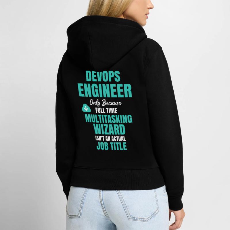 DevOps Engineer Multitasking Wizard Women's Premium Organic Zip Hoodie