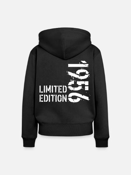 LIMITIERTE AUFLAGE 1956 - Frauen Premium Bio Zip Hoodie - Schwarz