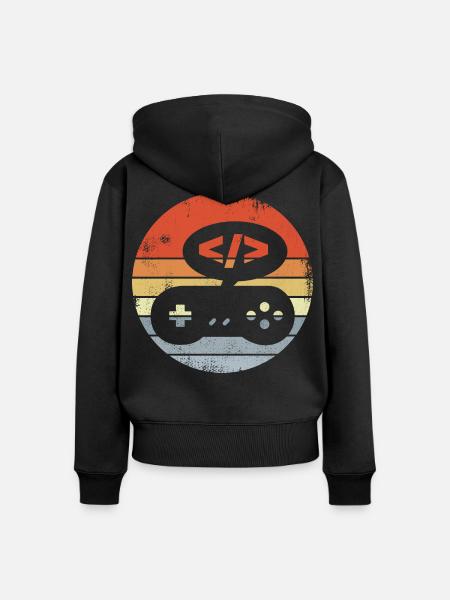 Game Designer - Frauen Premium Bio Zip Hoodie - Schwarz