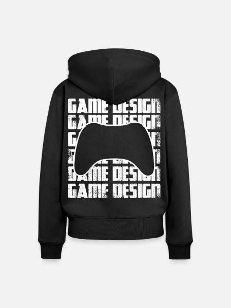 Game Designer - Frauen Premium Bio Zip Hoodie - Schwarz