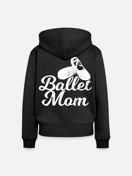 Ballet Mom - Frauen Premium Bio Zip Hoodie - Schwarz