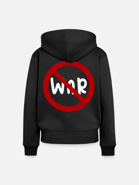 Kriegsfrieden - Frauen Premium Bio Zip Hoodie - Schwarz
