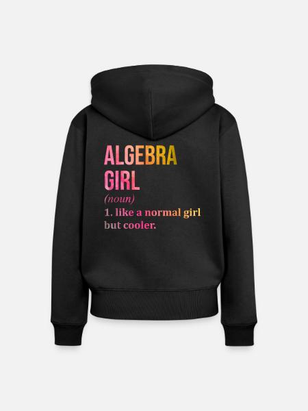 Algebra Algebra Algebra - Frauen Premium Bio Zip Hoodie - Schwarz