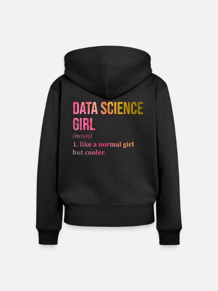 Data Science Data Science Data Science - Frauen Premium Bio Zip Hoodie - Schwarz