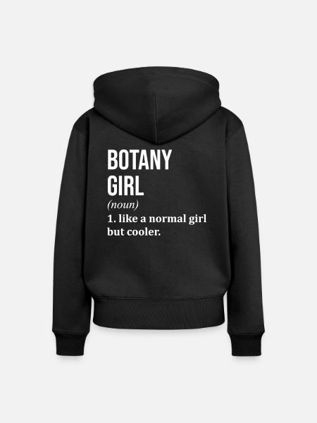 Botanik Botanik Botanik - Frauen Premium Bio Zip Hoodie - Schwarz