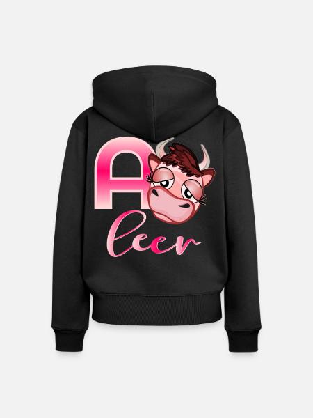 Akku Leer - Frauen Premium Bio Zip Hoodie - Schwarz