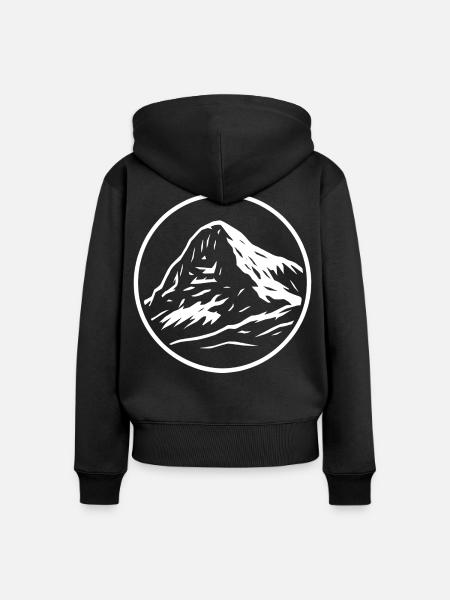 Eiger - Frauen Premium Bio Zip Hoodie - Schwarz